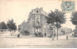 02 - SAINT QUENTIN - SAN40969 - Boulevard Gambetta Et Rue Bénézet - Saint Quentin