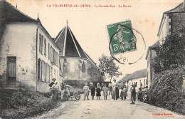 10 - LA VILLENEUVE AU CHENE - SAN58142 - La Grande Rue - La Mairie - Pli - Autres & Non Classés