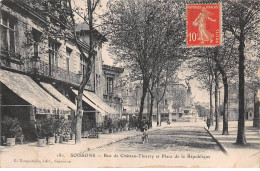 02 - SOISSONS - SAN38438 - Rue Château Thierry Et Place De La République - Soissons