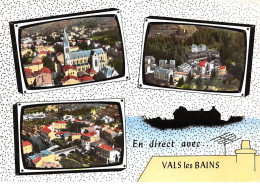 07 . N°sac10089 . VALS-LES-BAINS . En Avion Au Dessus De . Cpsm 10X15 Cm . Lapie - Vals Les Bains