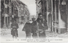 GUERRE 14/18 - MELLE - La Grande Rue Après Bombardement - Animée - Guerre 1914-18