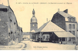 08 - BRAUX - SAN56693 - Vallée De La Meuse - Le Marché Couvert Et L'Eglise - Otros & Sin Clasificación