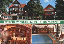 72229591 Hohegeiss Harz Hotel Cafe Schneider Bar Swimmingpool Hohegeiss - Autres & Non Classés