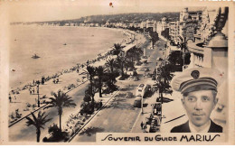 06 - NICE - SAN44422 - La Promenade Des Anglais - Souvenir Du Guide Marius - CPSM 14x9 Cm - Markten, Pleinen
