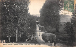 10 - EVRY LE CHATEL - SAN44453 - La Rentrée Des Foins Et La Route De Chessy - Agriculture - Ervy-le-Chatel
