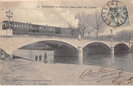 02 - SOISSONS - SAN45806 - Pont En Béton Armé Sur L'Aisne - Train - Soissons