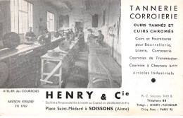 02 - SOISSONS - SAN45746 - Tannerie Corroierie - Henri & Cie - Atelier Des Courroies - Carte Postale Souple - Soissons