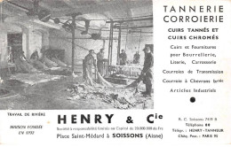 02 - SOISSONS - SAN45747 - Tannerie Corroierie - Henri & Cie - Travail De Rivière - Carte Postale Souple - Soissons