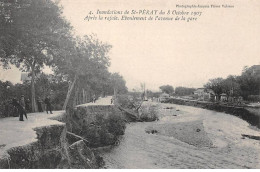 07 - ST PERAY - SAN45860 - Inondation Du 8 Octobre 1907 - Après La Rafale - Eboulement De L'avenue De La Gare - Saint Péray