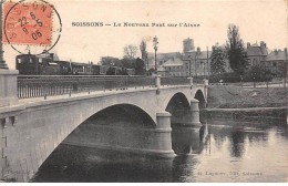 02 - SOISSONS - SAN47101 - Le Nouveau Pont Sur L'Aisne - Train - Soissons