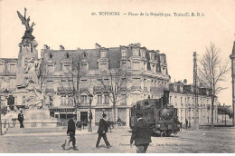 02 - SOISSONS - SAN47108 - Place De La République - Train - Soissons