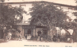 04-AM21540.Gréoux Les Bains.Hotel Des Alpes.Pli.En L'état - Gréoux-les-Bains