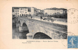 09 - SAVERDUN - SAN65577 - Pont Et Quai Sur L'Ariège - Other & Unclassified