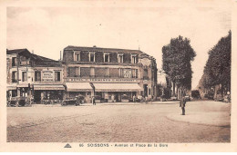 02 - SOISSONS - SAN65125 - Avenue Et Place De La Gare - Soissons