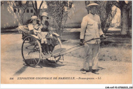 CAR-AAFP2-13-0103 - Exposition Coloniale De MARSEILLE - Pousse-pousse - Autres & Non Classés
