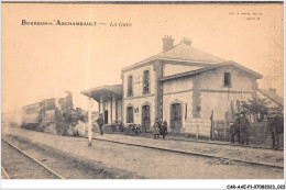 CAR-AAEP1-03-0012 - BOURBON-L'ARCHAMBAULT - La Gare - Train - Bourbon L'Archambault