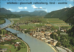 72229424 Rattenberg Tirol Fliegeraufnahme Burgruine Schlossberg Radfeld Kaiserge - Otros & Sin Clasificación