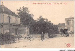 CAR-AAAP1-10-0040 - JESSAINS - Place Et Café De La Gare - Sonstige & Ohne Zuordnung