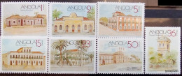 Angola 1990, Historical Buildings, MNH Stamps Set - Angola