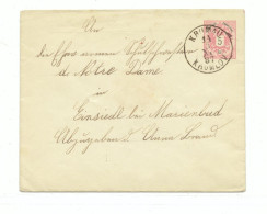 G/21..... Ganzsache Von Krumau Nach Marienbad, Zweisprachiger Stempel, 1887 - Omslagen