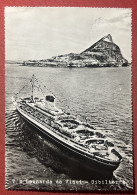 Cartolina Navi - T/N Leonardo Da Vinci - Gibilterra - 1950 Ca. - Sin Clasificación