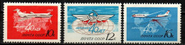 Sowjetunion UdSSR 1963 - Mi.Nr. 2720 - 2722 - Postfrisch MNH - Flugzeuge Airplanes - Avions