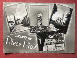 Cartolina - Saluti Da Riese Pio X ( Treviso ) - Vedute Diverse - 1955 Ca. - Treviso