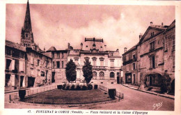 85 - Vendée -    FONTENAY Le COMTE -  Place Belliard Et La Caisse D épargne - Fontenay Le Comte