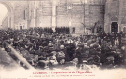 65 - Hautes Pyrenées -  LOURDES -  Defilé De N.N Les Eveque Se Rendant A La Grotte - Lourdes