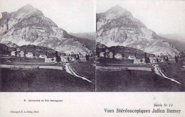 65 - Hautes Pyrénées -   GAVARNIE Et Pic Secugnac - Carte Stereoscopique - Gavarnie