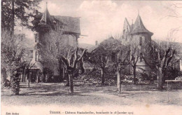 68 - Haut Rhin -  THANN - Chateau Bindschedler Bombardé Le 18 Janvier 1915 - Thann
