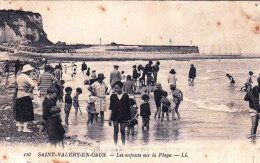 76 - Seine Maritime -  SAINT VALERY En CAUX - Les Enfants Sur La Plage  - Saint Valery En Caux