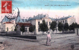 69 - Rhone -   OULLINS ( Lyon ) L Ecole Et La Mairie - Oullins