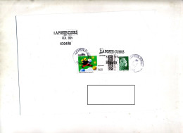 Lettre Cachet Poste + Poste Cuers  Rectangulaire - Manual Postmarks