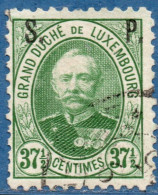 Luxemburg Service 1891 37½ C S.P. Overprint (perforated 11) Cencelled - Dienstmarken