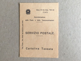 Italy Italia 1975 Train Stamp Bologna Servizio Postale Cartolina Tassata Envelope Letter Liliput Cover - 1971-80: Oblitérés