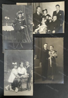 LOT De 4 Cartes  COUPLES  Circa 1938 +/- 9x14cm #240068 - 5 - 99 Postales