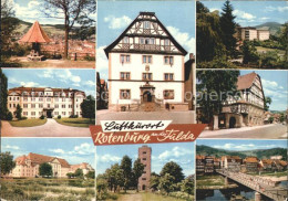 72228113 Rotenburg Fulda Aussichspunkt Schloss Turm Fachwerk Bruecke Rotenburg - Sonstige & Ohne Zuordnung