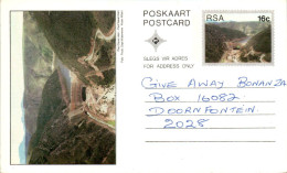 RSA South Africa Postal Stationery Dam To Doornfontein - Covers & Documents