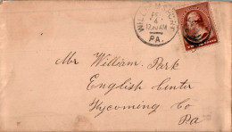 US Cover 2c Williamsport Pa 1887 - Covers & Documents