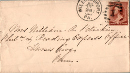 US Cover 2c Williamsport Pa 1886 - Covers & Documents