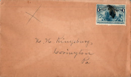 US Cover 1c Colombus In Sight Of Land To Pa - Storia Postale