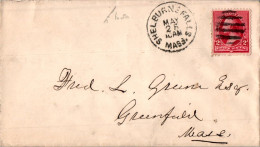 US Cover 1c Shelburne Falls Mass  - Lettres & Documents