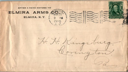 US Cover 1c Elmira 1905 Elmira Arms NY To Covington - Cartas & Documentos