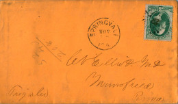 US Cover 3c Springvale  For Mansfield Tioga Penn - Cartas & Documentos