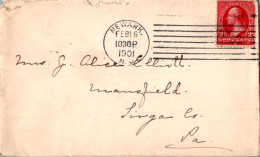 US Cover Newak 1901  For Mansfield Tioga Penn - Cartas & Documentos