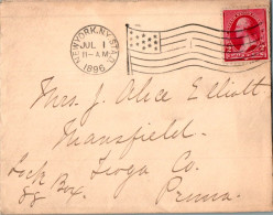US Cover 2c New York 1896 For Mansfield Tioga Penn - Lettres & Documents