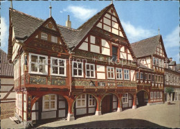 72228100 Schwalenberg Baeuerliche Renaissance Fachwerkgiebel Rathaus Malerstaedt - Autres & Non Classés