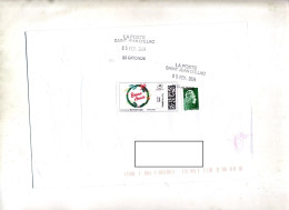 Lettre Cachet Rectangulaire Saint Jean D'illac - Manual Postmarks