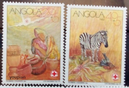 Angola 1991, 13th Anniversary Of The Founding Of The Angolan Red Cross, MNH Stamps Set - Angola